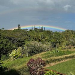 The Maui Real Estate Team - A double rainbow appears on the horizon while showing one of our listings in Haiku