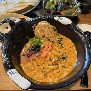 Tsurukawa Udon - mentaiko cream gochugaru udon - Japanese Near Me - Tustin, California Tsurukawa Udon - mentaiko cream gochugaru udon - Japanese Near Me - Tustin, California