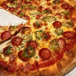 Bread Street Boys - Pepperoni with jalapeños pizza