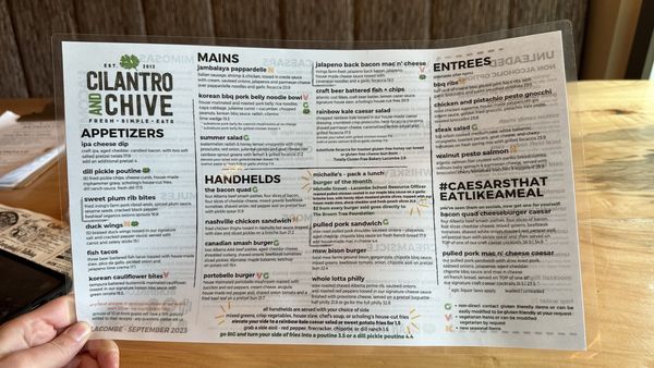 Menu photo 7 Cilantro and Chive Lacombe, AB