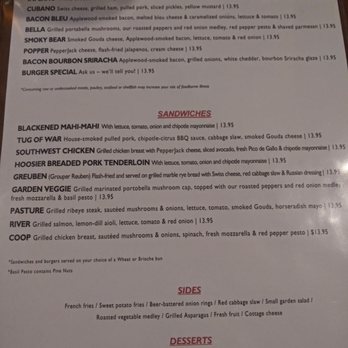 Fire By The Monon - New limited menu - American Near Me - Indianapolis, Indiana