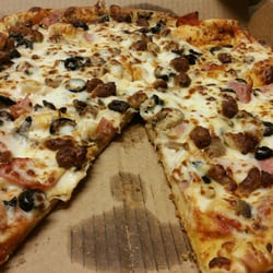 Domino's Pizza - 14 inch large with lots of toppings