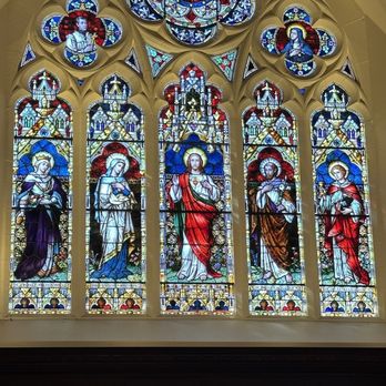 Dahlgren Chapel - Main chapel stained glass behind altar - Churches Near Me - Washington, DC, District of Columbia