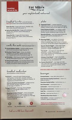 Menu photo 2 Fat Milo’s Portland, OR