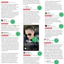 My "Review Archive" from 12 years of professional Barbering. I'm new to Las Vegas and eager to get established. Thank you!