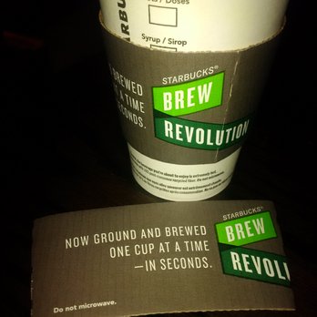 Starbucks - Special sleeves to advertise the new Clover X system! - Coffee & Tea Near Me - Pickering, Ontario