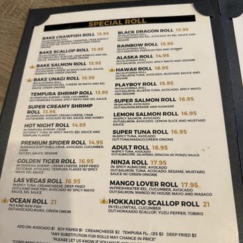 Bengee Sushi - Special roll menu - Sushi Bars Near Me - Ontario, California Bengee Sushi - Special roll menu - Sushi Bars Near Me - Ontario, California