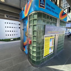Douglas Road Station - All glass Schindler HXpress elevator, Douglas Road Station