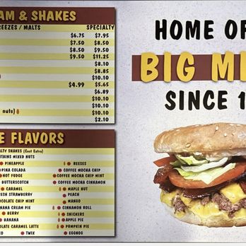 Miner's Drive-In - December 2025 Menu - American Near Me - Yakima, Washington