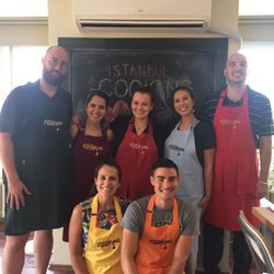 İstanbul Cooking School - The students! Thank you Oguz!!