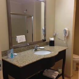Bathroom in a king bed room. Bathroom in a king bed room.
