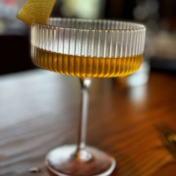 Seabird - Parabolic martini - Seafood Near Me - Bainbridge Island, Washington
