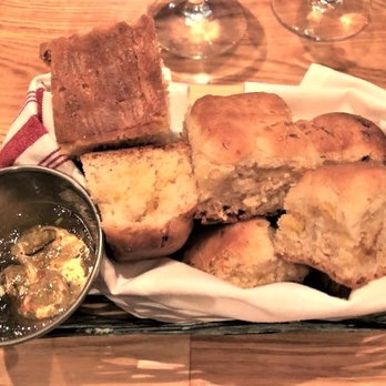Cafe Rule & Wine Bar - Biscuits with Pepper Jelly, complimentary yumminess. - New American Near Me - Hickory, North Carolina Cafe Rule & Wine Bar - Biscuits with Pepper Jelly, complimentary yumminess. - New American Near Me - Hickory, North Carolina