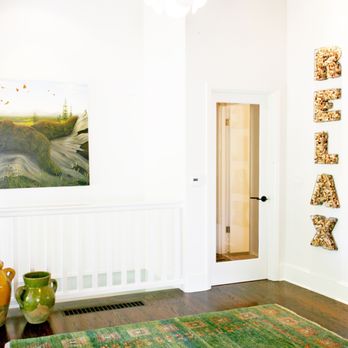 Fix Studio - Foyer interior design and custom decor spelling "RELAX" - Interior Design Near Me - Portland, Oregon Fix Studio - Foyer interior design and custom decor spelling "RELAX" - Interior Design Near Me - Portland, Oregon