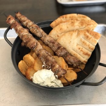Souvlaqueria - Kalamaki Bunch - Pork - Greek Near Me - Union, New Jersey Souvlaqueria - Kalamaki Bunch - Pork - Greek Near Me - Union, New Jersey