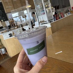 Taro iced latte Taro iced latte