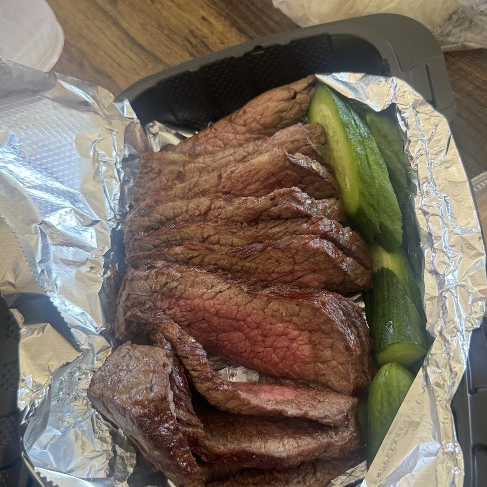 Beef Steak with Jel Som sauce Beef Steak with Jel Som sauce