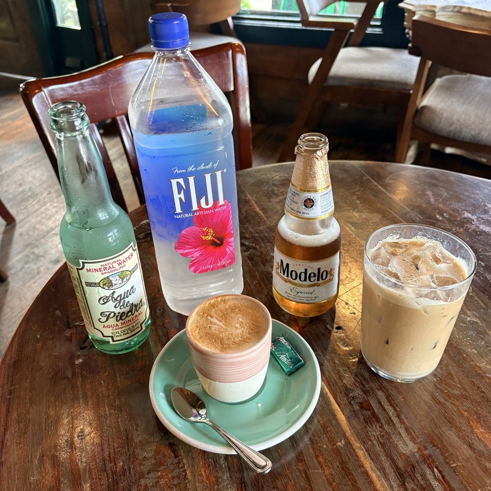 Agora - Flat White, Iced Vanilla Latte, Modelo beer, Water - Coffee & Tea Near Me - Houston, Texas Agora - Flat White, Iced Vanilla Latte, Modelo beer, Water - Coffee & Tea Near Me - Houston, Texas