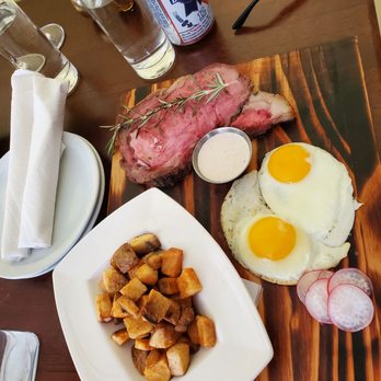 SmokeStacks Cafe - Prime rib and eggs breakfast special and the tostada breakfast special :-) food was amazing - Wine Bars Near Me - Raleigh, North Carolina SmokeStacks Cafe - Prime rib and eggs breakfast special and the tostada breakfast special :-) food was amazing - Wine Bars Near Me - Raleigh, North Carolina