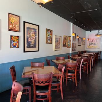 Olive Bistro - tables and chairs in a restaurant - Mediterranean Near Me - Atlanta, Georgia Olive Bistro - tables and chairs in a restaurant - Mediterranean Near Me - Atlanta, Georgia