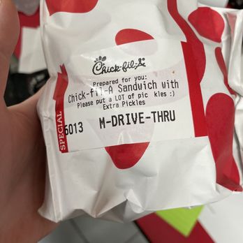Chick-fil-A - Special request for a LOT of pickles - Chicken Shop Near Me - Gainesville, Georgia Chick-fil-A - Special request for a LOT of pickles - Chicken Shop Near Me - Gainesville, Georgia