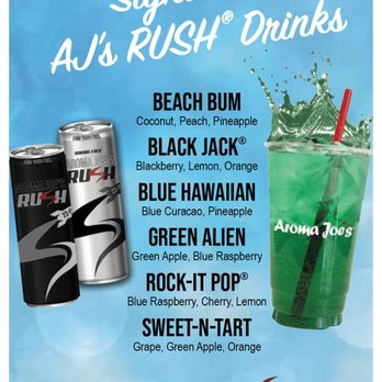 Aroma Joe's - Signature Rush Infusions - Coffee & Tea Near Me - Loudon, New Hampshire Aroma Joe's - Signature Rush Infusions - Coffee & Tea Near Me - Loudon, New Hampshire