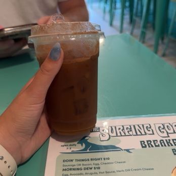 The Surfing Goat - Cinnamon Bun Iced Coffee - Breakfast & Brunch Near Me - Tybee Island, Georgia The Surfing Goat - Cinnamon Bun Iced Coffee - Breakfast & Brunch Near Me - Tybee Island, Georgia