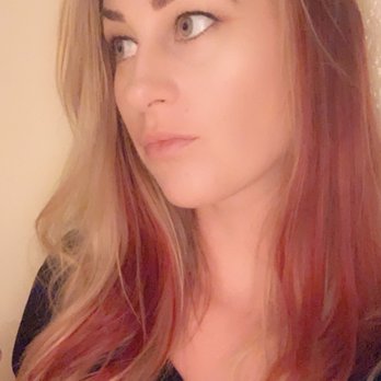 Cult Hair Studio - Blonde with red peak a boo - Hair Salons Near Me - La Jolla, California