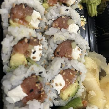 Diamond Tea & Sushi - (Philadelphia roll w cucumber added) - Coffee & Tea Near Me - Lompoc, California