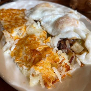 Frank's Diner - Corned beef hash with eggs and hash browns. - Breakfast & Brunch Near Me - Spokane, Washington