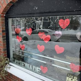 Cute words of love facing inside and outside