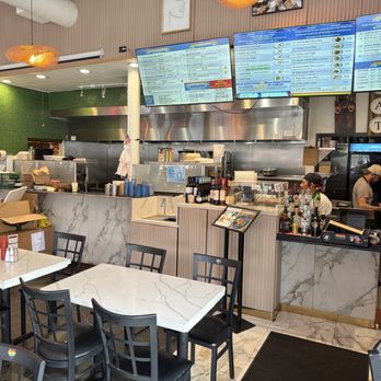 Gyro Xpress - The kitchen & a piece of their dining area. Their menu & register. - Mediterranean Near Me - San Francisco, California Gyro Xpress - The kitchen & a piece of their dining area. Their menu & register. - Mediterranean Near Me - San Francisco, California