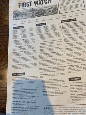 Menu photo 4 First Watch St. Ann, MO