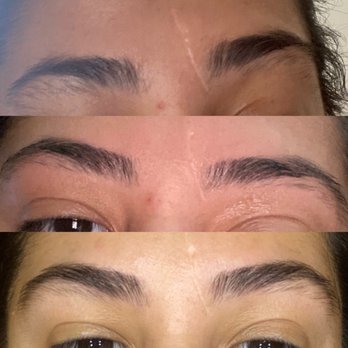 Taryn Brows - Top photo (before 1st visit) Middle photo (right after 1st visit) Bottom photo (after 2nd visit) - Eyelash Service Near Me - New York, New York Taryn Brows - Top photo (before 1st visit) Middle photo (right after 1st visit) Bottom photo (after 2nd visit) - Eyelash Service Near Me - New York, New York