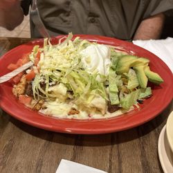 Avocado’s - Supreme enchiladas with with cheese sauce or chicken or beef or pork tier
