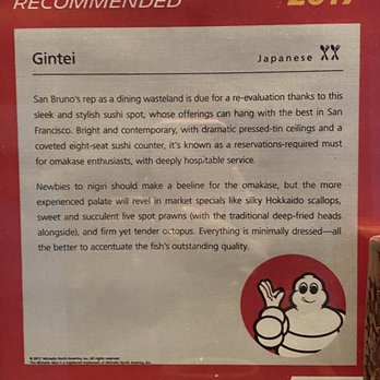 Gintei - Michelin - Japanese Near Me - San Bruno, California Gintei - Michelin - Japanese Near Me - San Bruno, California