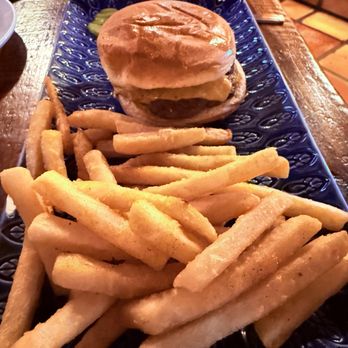 Casa Blanca - Kid's cheeseburger w/fries - Mexican Near Me - Ruidoso, New Mexico Casa Blanca - Kid's cheeseburger w/fries - Mexican Near Me - Ruidoso, New Mexico