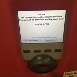 CVS Pharmacy - Here you go, this machine never works. What's the point of having it if it never works?