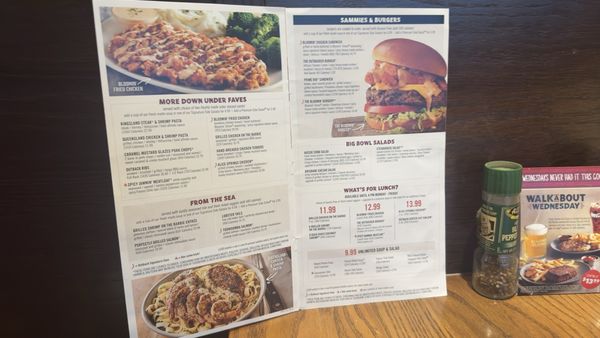 Menu photo 1 Outback Steakhouse Oklahoma City, OK Menu photo 1 Outback Steakhouse Oklahoma City, OK