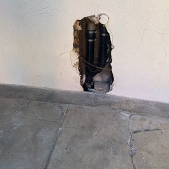 Cal Express Patching - Before photo #2 - Stucco Services Near Me