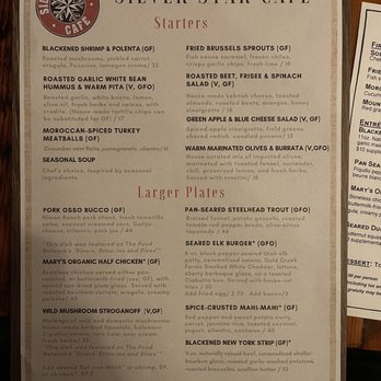 Silver Star Cafe - Main Menu - New American Near Me - Park City, Utah Silver Star Cafe - Main Menu - New American Near Me - Park City, Utah