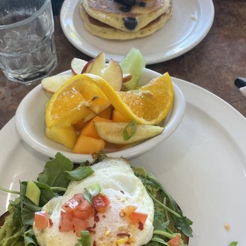 Le Peep - Avocado toast and $1 pancakes in the back - Breakfast & Brunch Near Me - Longmont, Colorado