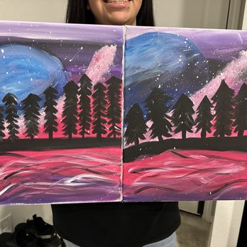 Painting with a Twist - The end result - Art Classes Near Me - Denton, Texas Painting with a Twist - The end result - Art Classes Near Me - Denton, Texas