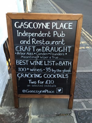 Menu photo 1 Gascoyne Place Bath, BAS
