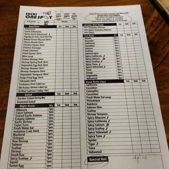 Sushi One Spot - AYCE menu - Sushi Bars Near Me - Montclair, California Sushi One Spot - AYCE menu - Sushi Bars Near Me - Montclair, California