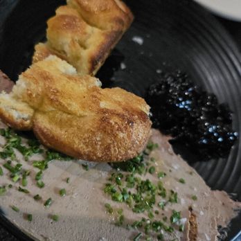 Bello by Sandro Nardone - Liver pate with cherries in a tart sauce and Italian bread. - Italian Near Me - Newport Beach, California Bello by Sandro Nardone - Liver pate with cherries in a tart sauce and Italian bread. - Italian Near Me - Newport Beach, California