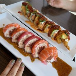 Ex Girlfriend Roll on the left and El Diablo Roll on the right Ex Girlfriend Roll on the left and El Diablo Roll on the right