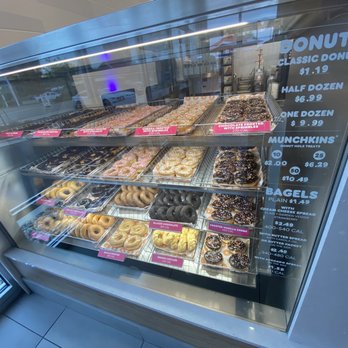 Dunkin' -  a variety of donuts in a display case - Coffee & Tea Near Me - Laurinburg, North Carolina
