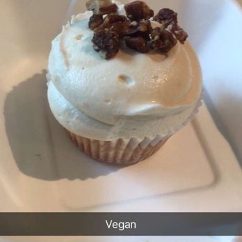 Sibling by Pushkin's - Vegan salted pecan cupcake! - New American Near Me - Sacramento, California Sibling by Pushkin's - Vegan salted pecan cupcake! - New American Near Me - Sacramento, California