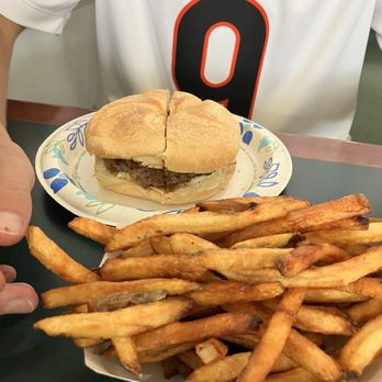 Knights Play Golf Center - Burger with fries - Golf Near Me - Apex, North Carolina Knights Play Golf Center - Burger with fries - Golf Near Me - Apex, North Carolina
